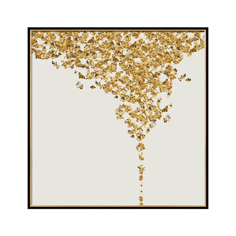 現(xiàn)代簡約客廳裝飾畫抽象風(fēng)格臥室床頭掛畫  晶瓷畫 金色年華