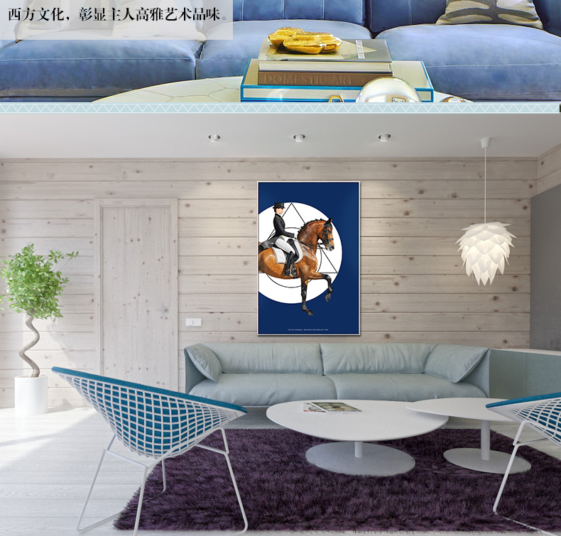 現(xiàn)代簡(jiǎn)約客廳裝飾畫(huà) 歐式玄關(guān)走廊壁畫(huà) 法式晶瓷畫(huà) 純手繪油畫(huà) 馬背上的女子