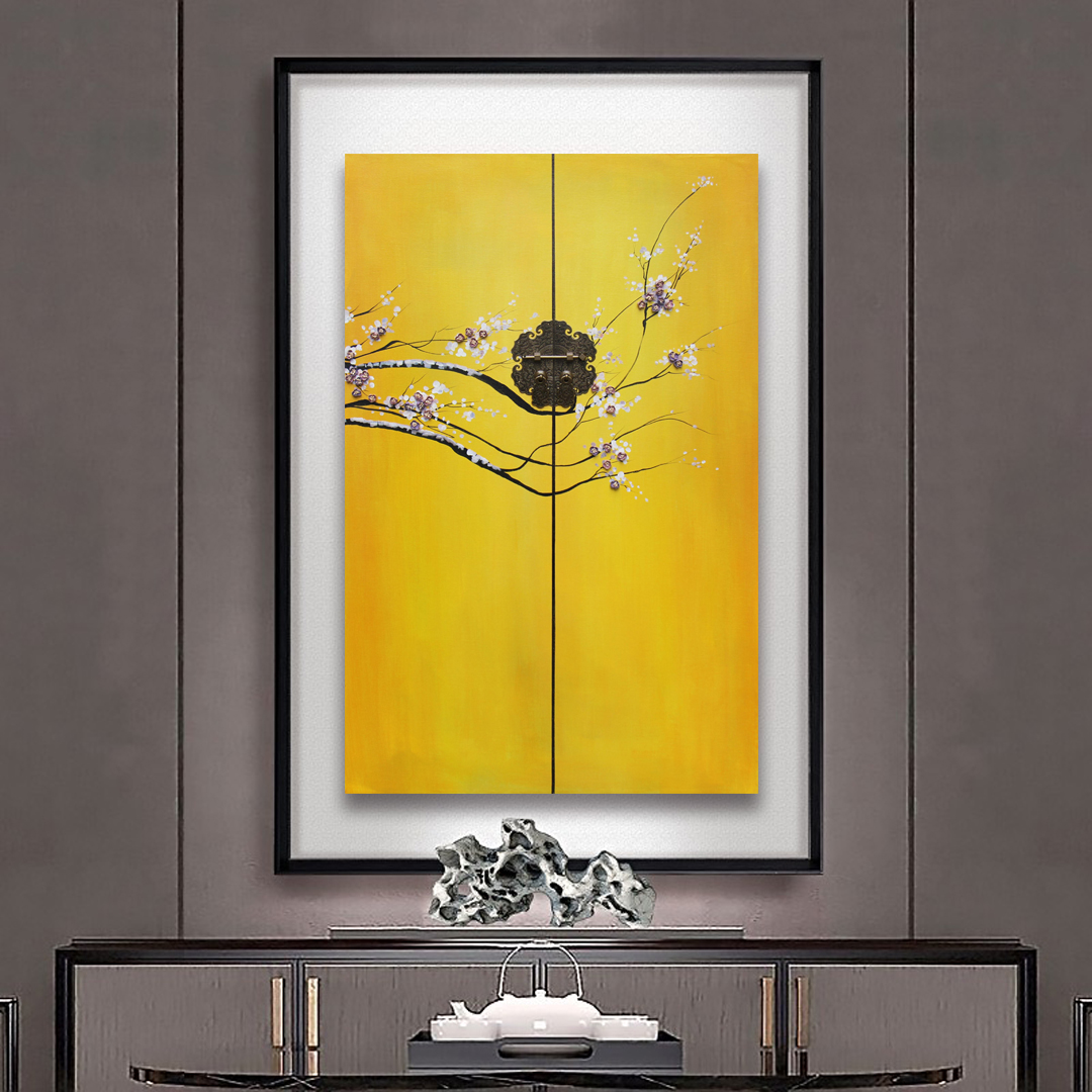 掛畫(huà)新中式禪意中國(guó)風(fēng)立體畫(huà) 精品客廳三聯(lián)畫(huà) 玄關(guān)裝飾畫(huà) 原創(chuàng)實(shí)物畫(huà) 新品