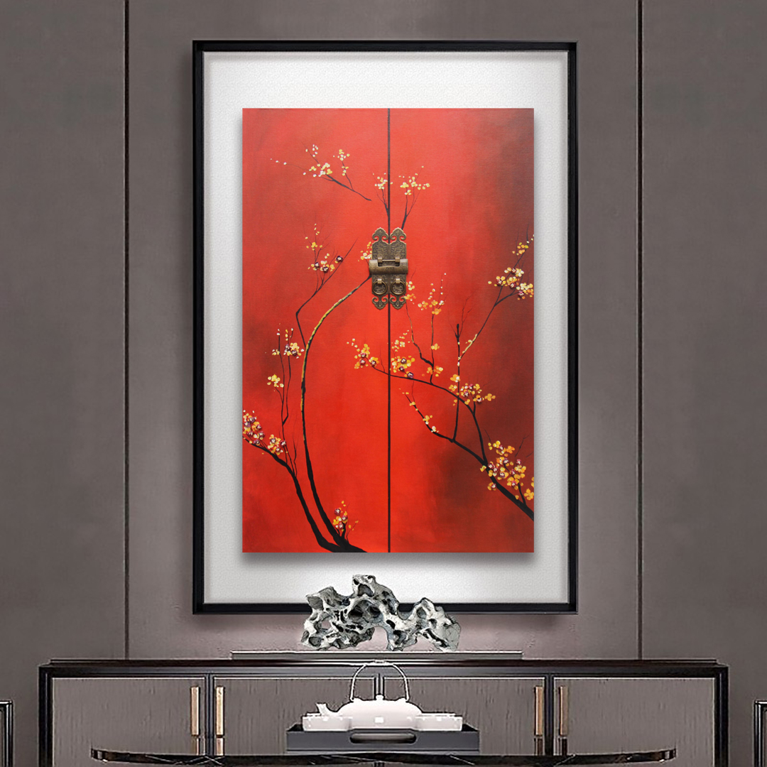 掛畫(huà)新中式禪意中國(guó)風(fēng)立體畫(huà) 精品客廳三聯(lián)畫(huà) 玄關(guān)裝飾畫(huà) 原創(chuàng)實(shí)物畫(huà) 新品