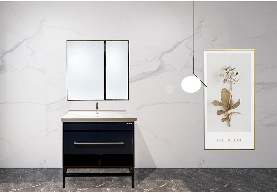 落地式陶瓷浴室柜,現(xiàn)代簡約實(shí)木浴室柜,GOHGOH浴室柜