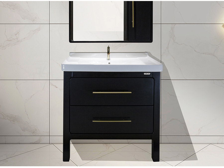 落地式陶瓷浴室柜,現(xiàn)代簡(jiǎn)約實(shí)木浴室柜,GOHGOH浴室柜